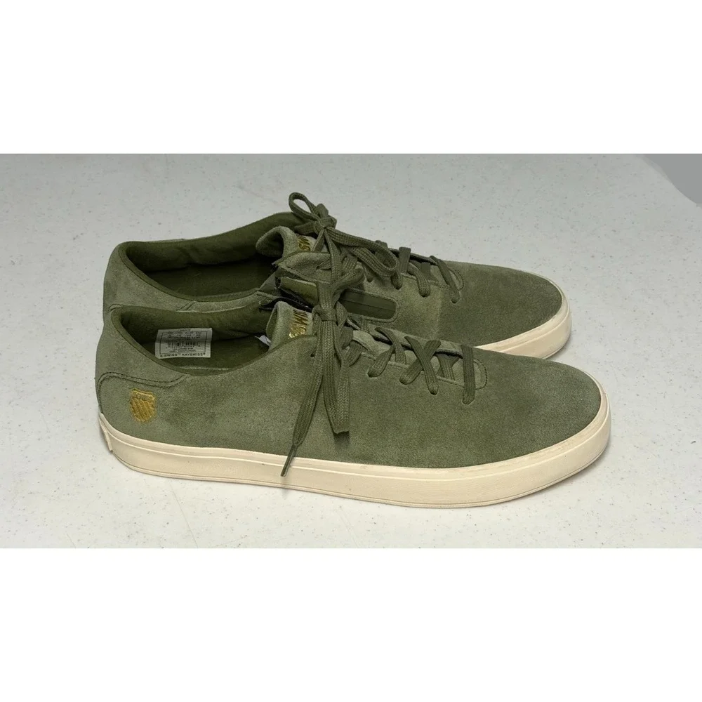 K-Swiss Court Pro Startup Men's Size 10 Sneakers Leather Green Retro Athletic